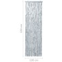 Cortina mosquitera de chenilla blanca y gris 120x220 cm de , Mosquiteras para ventanas - Ref: Foro24-315134, Precio: 69,64 €,...