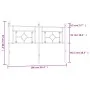 Kopfteil aus weißem Metall, 160 cm von , Kopf- und Fußteile - Ref: Foro24-374423, Preis: 44,92 €, Rabatt: %