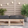 Taburete de jardín con cojín madera maciza de pino de , Sofás modulares de exterior - Ref: Foro24-838093, Precio: 62,46 €, De...