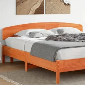 Cabecero de cama madera maciza de pino marrón cera 180 cm de , Cabeceros y pies de cama - Ref: Foro24-842493, Precio: 55,54 €...