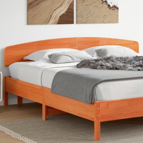 Cabecero de cama madera maciza de pino marrón cera 180 cm de , Cabeceros y pies de cama - Ref: Foro24-842493, Precio: 56,27 €...