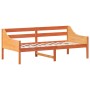 Sofá cama de madera maciza de pino marrón cera 75x190 cm de , Camas y somieres - Ref: Foro24-842845, Precio: 107,18 €, Descue...