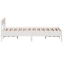 Estructura de cama con cabecero madera pino blanco 160x200 cm de , Camas y somieres - Ref: Foro24-842743, Precio: 130,04 €, D...