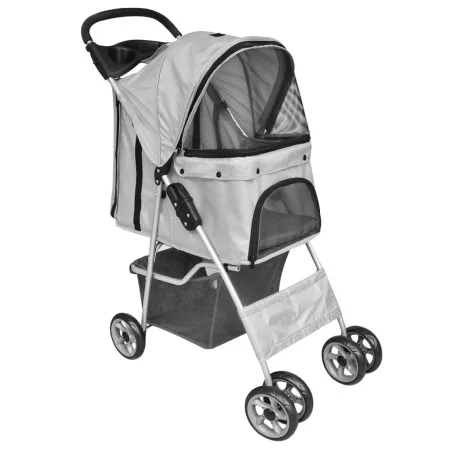Cochecito plegable para mascotas perro/gato gris de vidaXL, Cochecitos para mascotas - Ref: Foro24-170910, Precio: 89,01 €, D...
