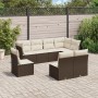 Set sofás de jardín 8 piezas y cojines ratán sintético marrón de , Conjuntos de jardín - Ref: Foro24-3217763, Precio: 503,65 ...