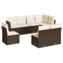 Set sofás de jardín 8 piezas y cojines ratán sintético marrón de , Conjuntos de jardín - Ref: Foro24-3217763, Precio: 503,65 ...