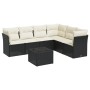 Set de comedor de jardín 7 pzas y cojines ratán sintético negro de , Conjuntos de jardín - Ref: Foro24-3249525, Precio: 416,9...