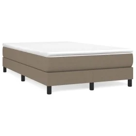 Box spring bed with taupe gray fabric mattress 120x190 cm by , Beds and slatted bases - Ref: Foro24-3269661, Price: 349,85 €,...