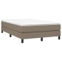 Cama box spring con colchón tela gris taupe 120x190 cm de , Camas y somieres - Ref: Foro24-3269661, Precio: 339,71 €, Descuen...