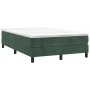 Cama box spring con colchón terciopelo verde oscuro 120x190 cm de , Camas y somieres - Ref: Foro24-3269680, Precio: 340,95 €,...