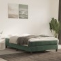 Cama box spring con colchón terciopelo verde oscuro 120x190 cm de , Camas y somieres - Ref: Foro24-3269680, Precio: 340,95 €,...