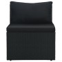 Set de muebles de jardín 4 pzas y cojines ratán sintético negro de vidaXL, Sofás de exterior - Ref: Foro24-47811, Precio: 527...