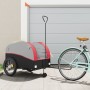 Remolque para bicicleta hierro negro y rojo 45 kg de , Remolques para bicicletas - Ref: Foro24-94153, Precio: 103,49 €, Descu...