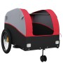 Remolque para bicicleta hierro negro y rojo 45 kg de , Remolques para bicicletas - Ref: Foro24-94153, Precio: 103,49 €, Descu...
