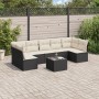 Set de sofás de jardín 8 piezas y cojines ratán sintético negro de , Conjuntos de jardín - Ref: Foro24-3249275, Precio: 452,4...