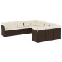 Set de sofás de jardín 11 pzas cojines ratán sintético marrón de , Conjuntos de jardín - Ref: Foro24-3218413, Precio: 716,40 ...