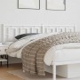 Cabecero de metal blanco 193 cm de , Cabeceros y pies de cama - Ref: Foro24-374327, Precio: 50,05 €, Descuento: %