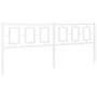 Cabecero de metal blanco 193 cm de , Cabeceros y pies de cama - Ref: Foro24-374327, Precio: 49,34 €, Descuento: %