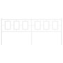 Cabecero de metal blanco 193 cm de , Cabeceros y pies de cama - Ref: Foro24-374327, Precio: 50,05 €, Descuento: %