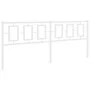 Cabecero de metal blanco 193 cm de , Cabeceros y pies de cama - Ref: Foro24-374327, Precio: 49,34 €, Descuento: %