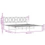 Estructura de cama con cabecero metal blanca 200x200 cm de , Camas y somieres - Ref: Foro24-374297, Precio: 124,12 €, Descuen...