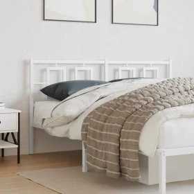 White metal headboard 160 cm by , Headboards and footboards - Ref: Foro24-374325, Price: 43,41 €, Discount: %