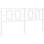 Cabecero de metal blanco 160 cm de , Cabeceros y pies de cama - Ref: Foro24-374325, Precio: 44,03 €, Descuento: %