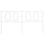 Cabecero de metal blanco 160 cm de , Cabeceros y pies de cama - Ref: Foro24-374325, Precio: 44,03 €, Descuento: %