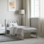 Estructura de cama de metal con cabecero blanco 80x200 cm de , Camas y somieres - Ref: Foro24-374281, Precio: 64,02 €, Descue...