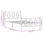 Estructura cama metal con cabecero y pie cama blanca 107x203 cm de , Camas y somieres - Ref: Foro24-374304, Precio: 90,73 €, ...