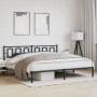 Estructura de cama con cabecero metal negro 200x200 cm de , Camas y somieres - Ref: Foro24-374248, Precio: 130,14 €, Descuent...
