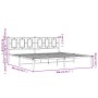 Estructura de cama con cabecero metal negro 200x200 cm de , Camas y somieres - Ref: Foro24-374248, Precio: 130,14 €, Descuent...