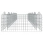 Arriate de gaviones forma arco hierro galvanizado 600x100x50 cm de , Maceteros y jardineras - Ref: Foro24-153552, Precio: 152...