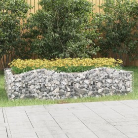 Arriate de gaviones forma arco hierro galvanizado 200x100x50 cm de , Maceteros y jardineras - Ref: Foro24-153550, Precio: 63,...
