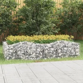 Arriate de gaviones forma arco hierro galvanizado 200x100x50 cm de , Maceteros y jardineras - Ref: Foro24-153550, Precio: 62,...