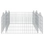 Arriate de gaviones forma arco hierro galvanizado 200x100x50 cm de , Maceteros y jardineras - Ref: Foro24-153550, Precio: 63,...