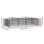 Arriate de gaviones forma arco hierro galvanizado 200x100x50 cm de , Maceteros y jardineras - Ref: Foro24-153550, Precio: 63,...