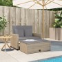 Sofá de jardín con cojines de 2 plazas ratán sintético beige de , Sofás de exterior - Ref: Foro24-365136, Precio: 256,18 €, D...