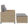 Sofá de jardín con cojines de 2 plazas ratán sintético beige de , Sofás de exterior - Ref: Foro24-365136, Precio: 256,18 €, D...