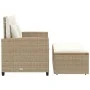 Garden sofa with cushions 2 seater rattan and beige acacia wood by , Outdoor sofas - Ref: Foro24-365143, Price: 323,90 €, Dis...