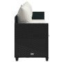 Tumbona con cojines ratán sintético negro de , Tumbonas - Ref: Foro24-368344, Precio: 223,22 €, Descuento: %