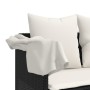 Tumbona con cojines ratán sintético negro de , Tumbonas - Ref: Foro24-368344, Precio: 223,22 €, Descuento: %