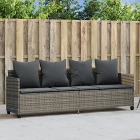 Liege mit grauen synthetischen Rattankissen von , Liegen - Ref: Foro24-368346, Preis: 238,99 €, Rabatt: %
