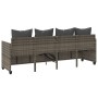 Tumbona con cojines ratán sintético gris de , Tumbonas - Ref: Foro24-368346, Precio: 226,11 €, Descuento: %