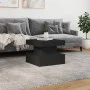 Mesa de centro con luces LED negro 50x50x40 cm de , Mesas de centro - Ref: Foro24-839841, Precio: 64,87 €, Descuento: %