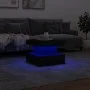 Mesa de centro con luces LED negro 50x50x40 cm de , Mesas de centro - Ref: Foro24-839841, Precio: 64,87 €, Descuento: %
