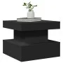 Mesa de centro con luces LED negro 50x50x40 cm de , Mesas de centro - Ref: Foro24-839841, Precio: 64,87 €, Descuento: %