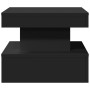 Mesa de centro con luces LED negro 50x50x40 cm de , Mesas de centro - Ref: Foro24-839841, Precio: 54,16 €, Descuento: %