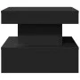 Mesa de centro con luces LED negro 50x50x40 cm de , Mesas de centro - Ref: Foro24-839841, Precio: 64,87 €, Descuento: %