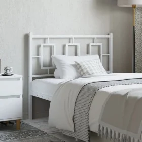White metal headboard 100 cm by , Headboards and footboards - Ref: Foro24-374319, Price: 32,00 €, Discount: %